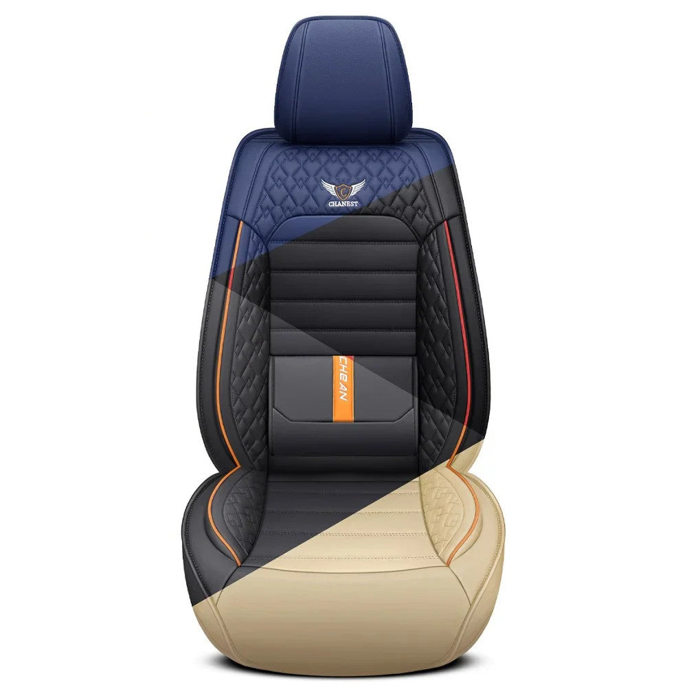 Ultra-Comfy & Durable Full-Wrap Leather Car Seat Covers – Premium