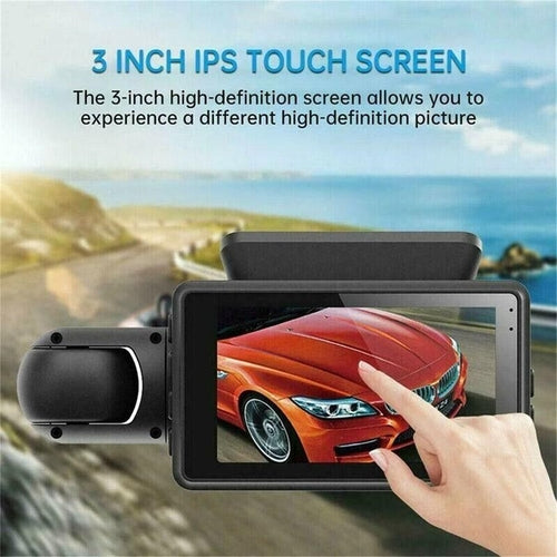 1080P Dual Lens Car DVR Dash Cam – Front & Rear Video Recorder with G-Sensor