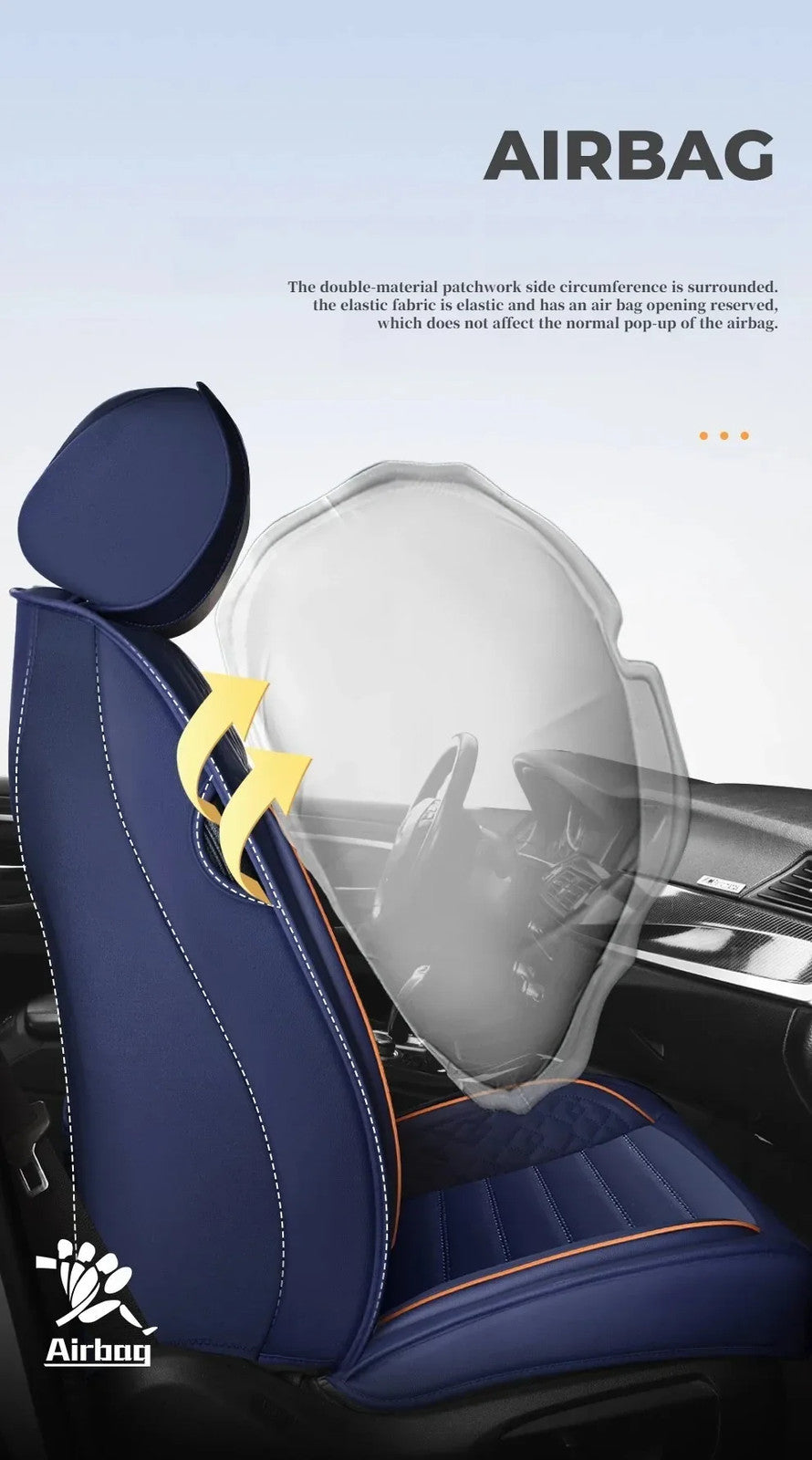 Ultra-Comfy & Durable Full-Wrap Leather Car Seat Covers – Premium