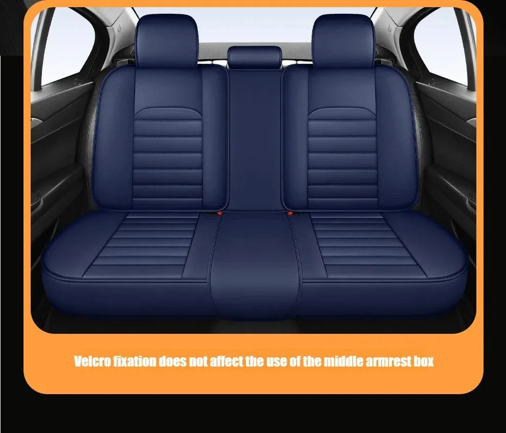 Ultra-Comfy & Durable Full-Wrap Leather Car Seat Covers – Premium