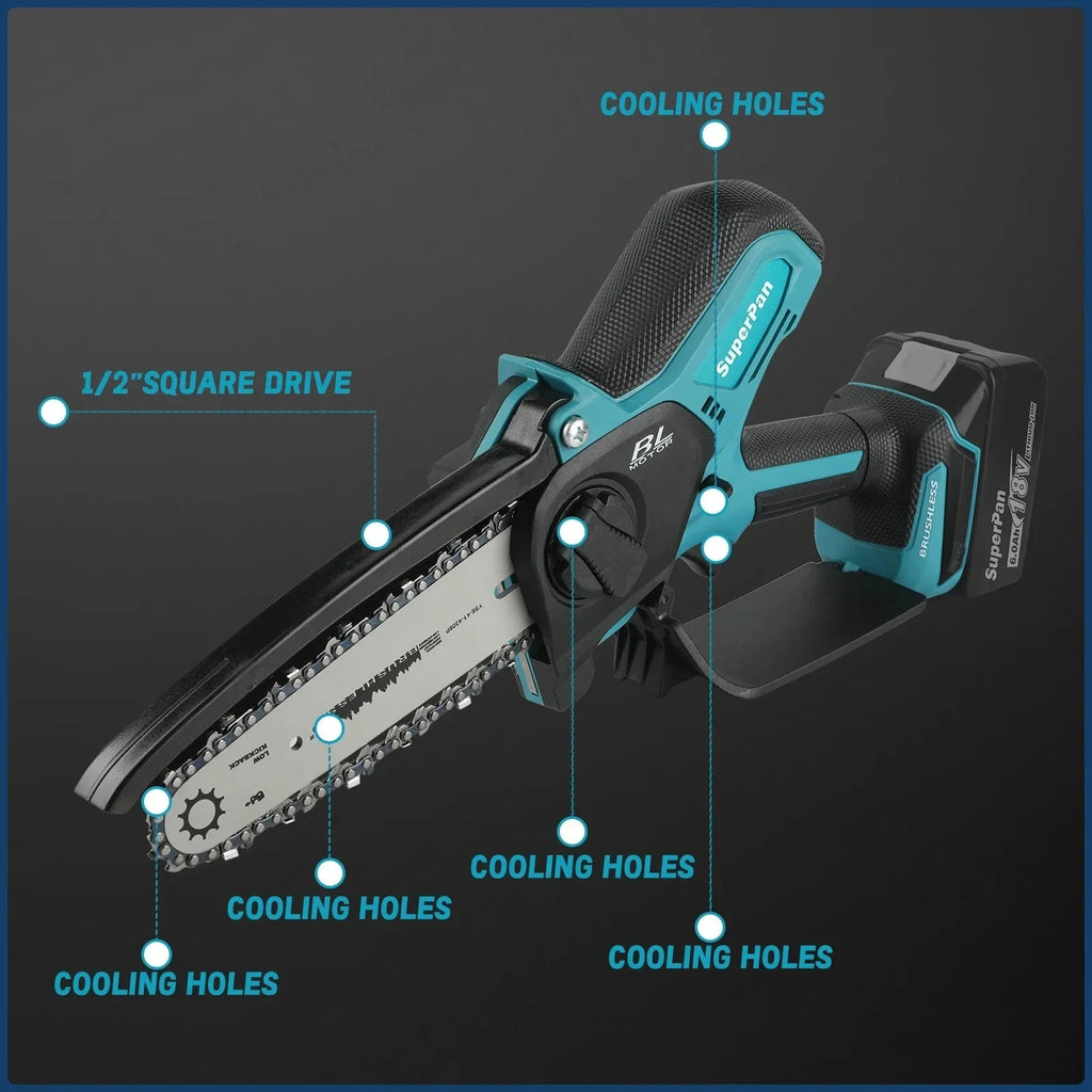 Makita Cordless Chainsaw – Handheld, Garden & Wood Pruning