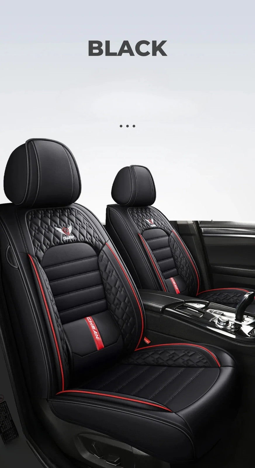 Ultra-Comfy & Durable Full-Wrap Leather Car Seat Covers – Premium