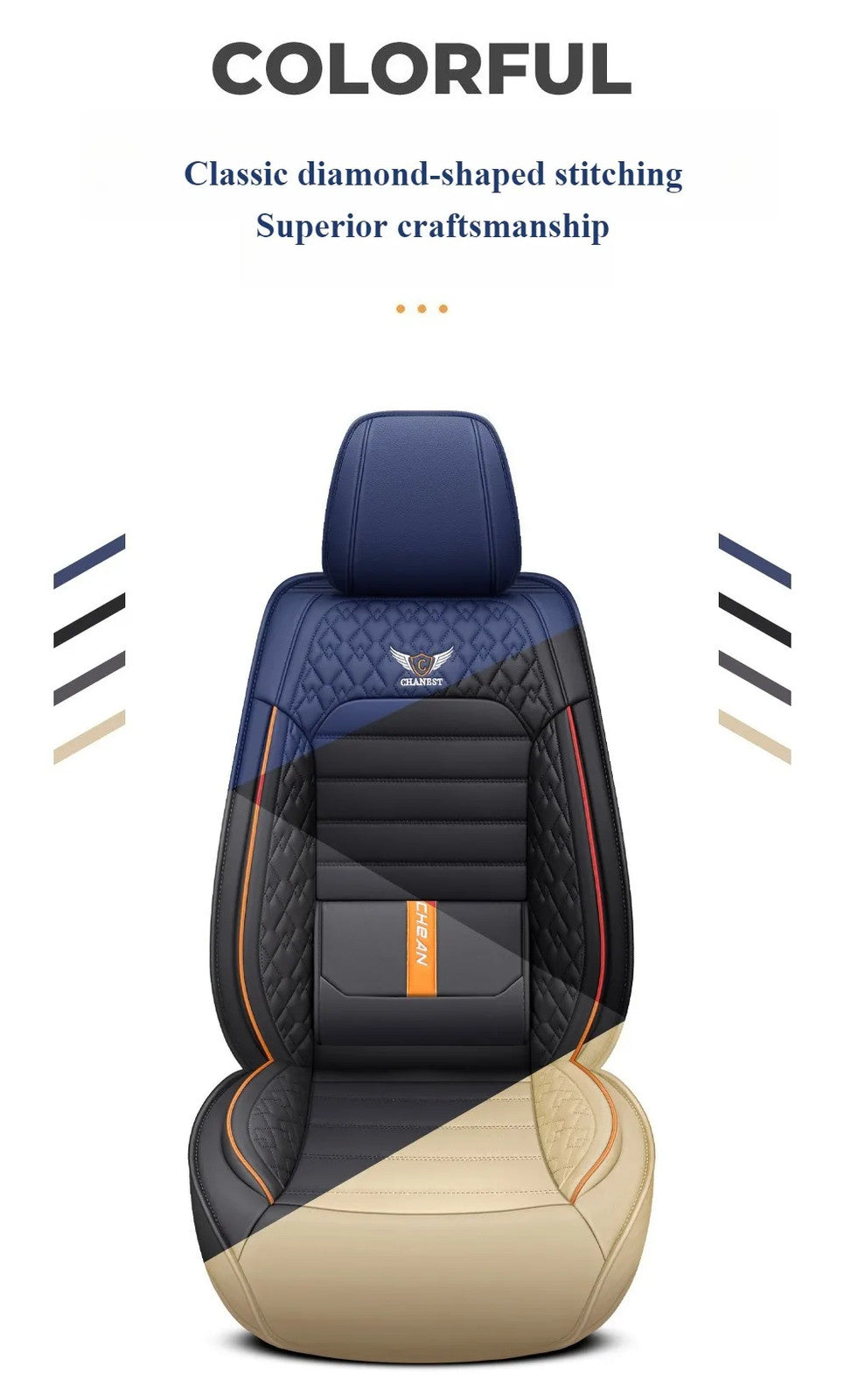 Ultra-Comfy & Durable Full-Wrap Leather Car Seat Covers – Premium