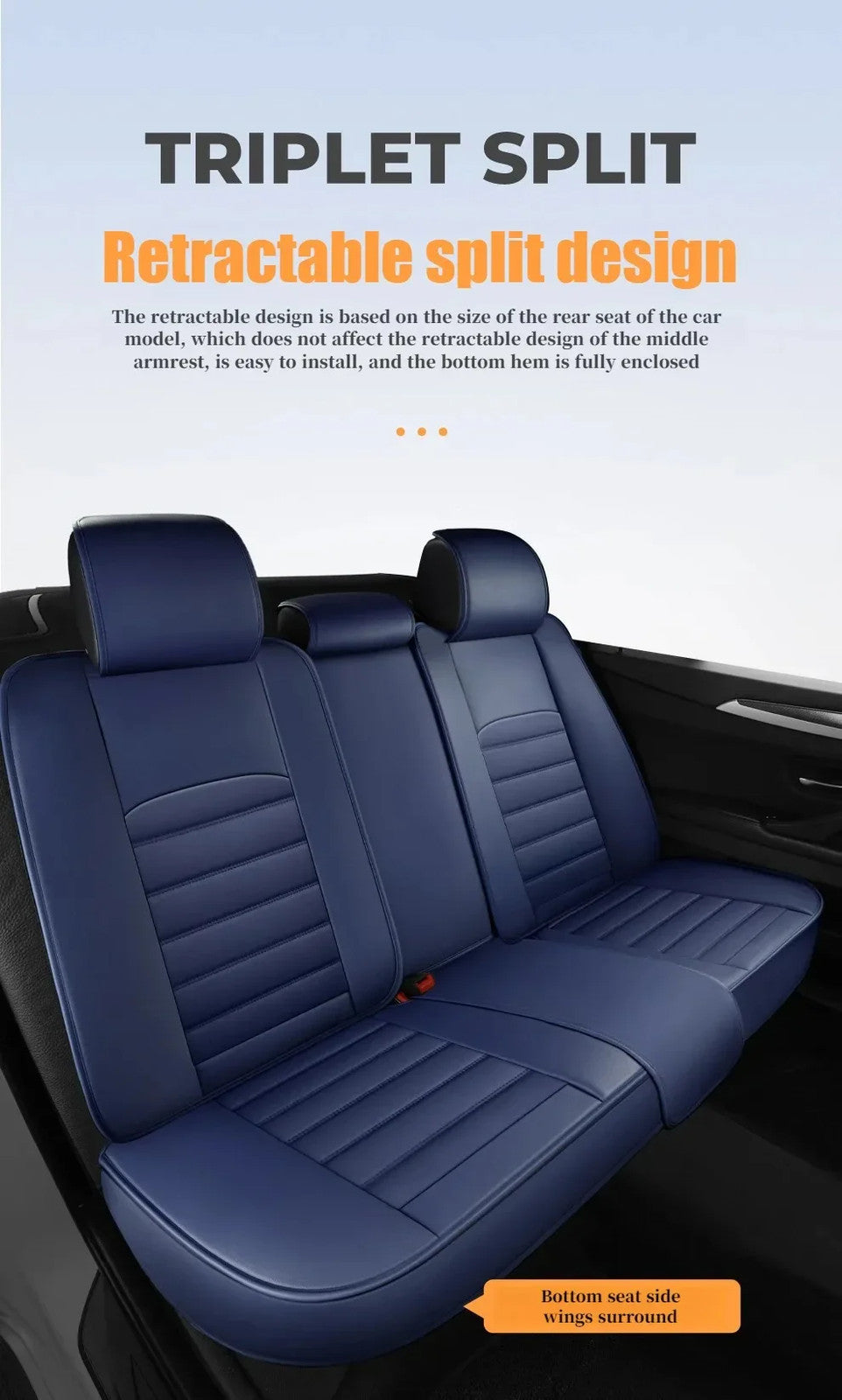 Ultra-Comfy & Durable Full-Wrap Leather Car Seat Covers – Premium