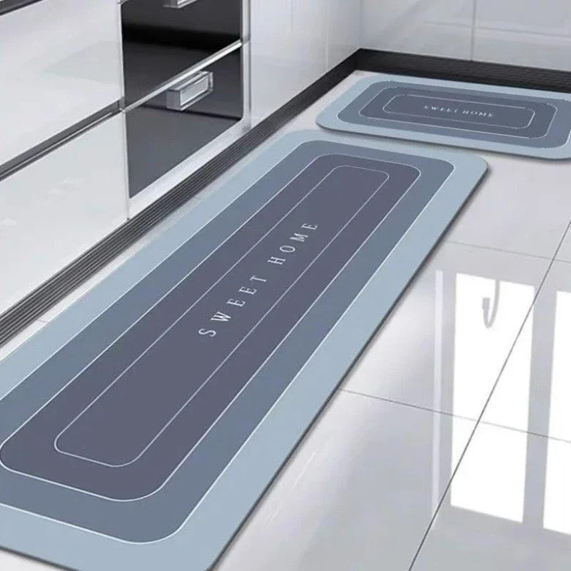 Modern Minimalist Diatomaceous Bathroom Mat Super Absorbent Non Slip Bathroom