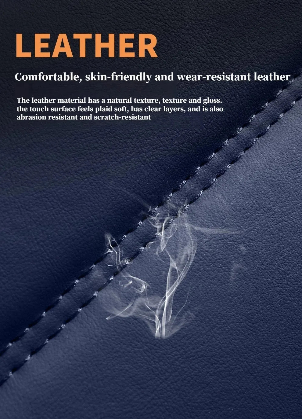 Ultra-Comfy & Durable Full-Wrap Leather Car Seat Covers – Premium