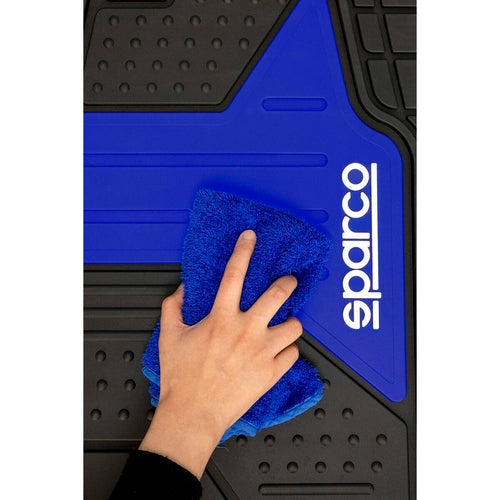Car Floor Mat Set Sparco F511 Black/Blue