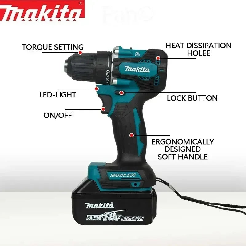 Makita DDF487 18V Brushless Cordless Drill – Impact Driver