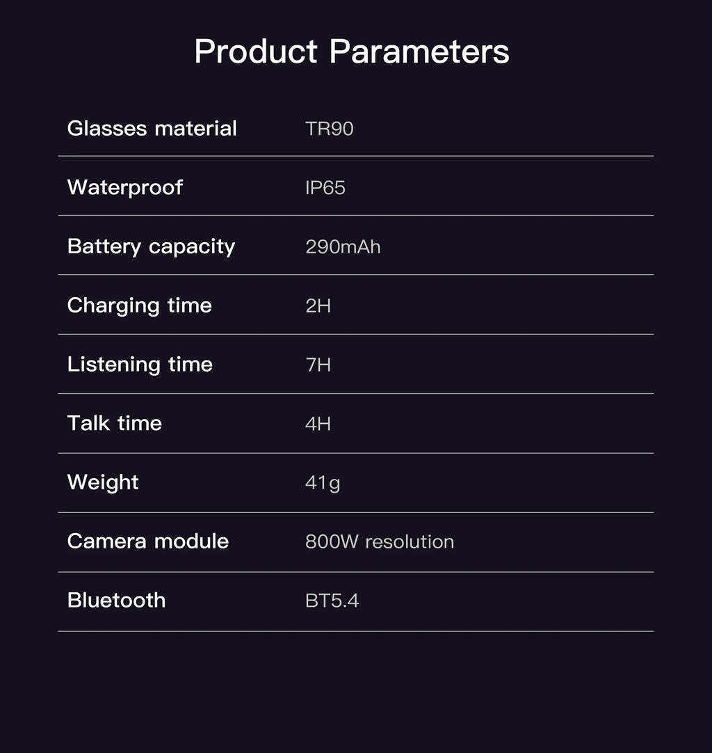 GUHUAVMI M02S Smart Camera Glasses – 800W 8MP HD, 1080P Video, WiFi 5G/4G, Bluetooth 5.3, ChatGPT, AI Translator, IP65