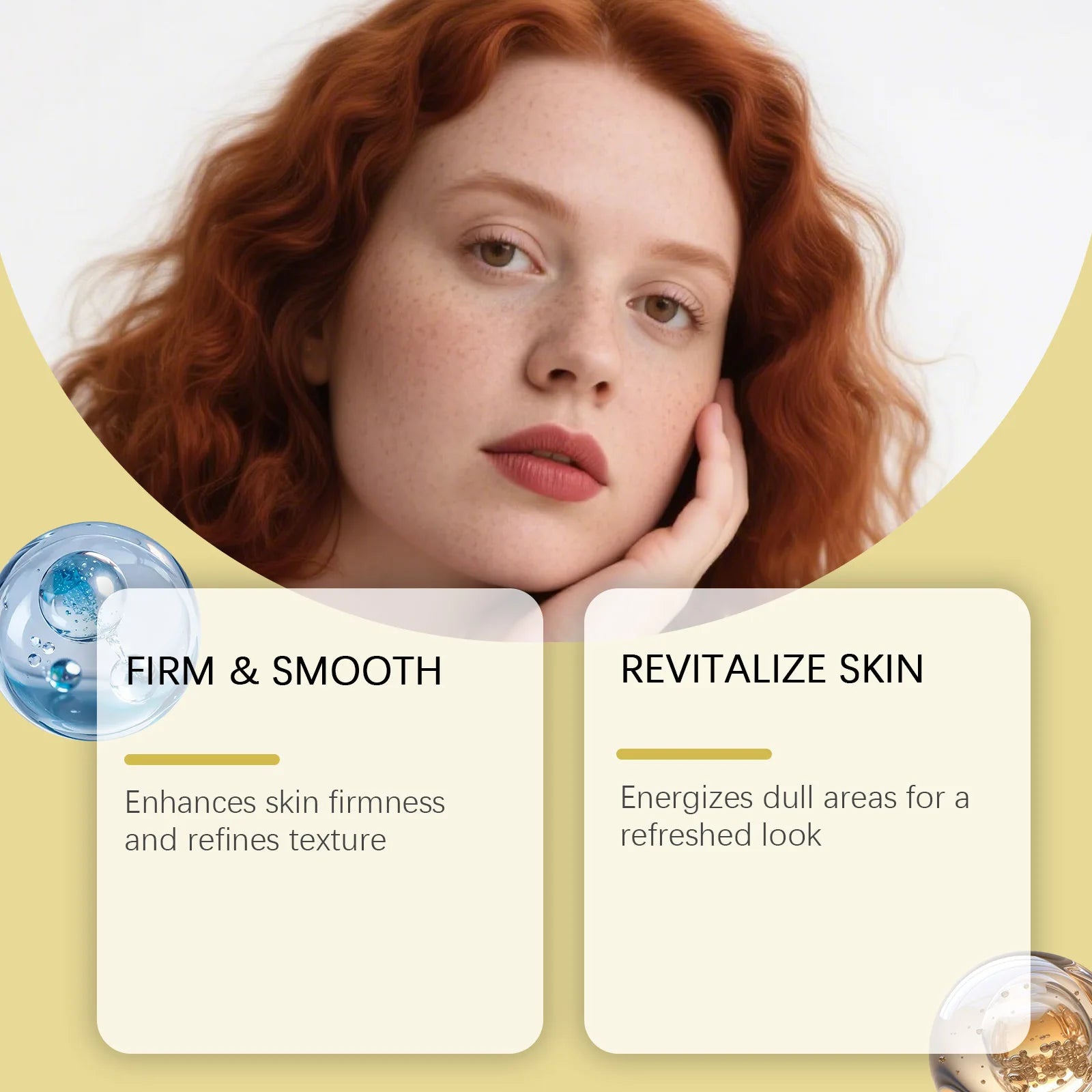 Firming Face Cream with Retinol Strengthening Tighten Skin Barrier Repair Moisturizing Facial Rejuvenation Caffeine Eye Cream