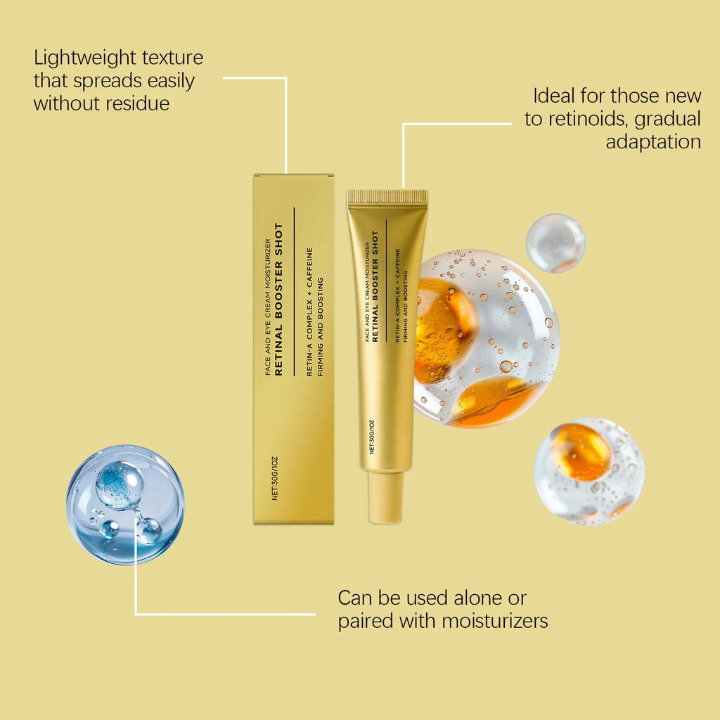 Firming Face Cream with Retinol Strengthening Tighten Skin Barrier Repair Moisturizing Facial Rejuvenation Caffeine Eye Cream