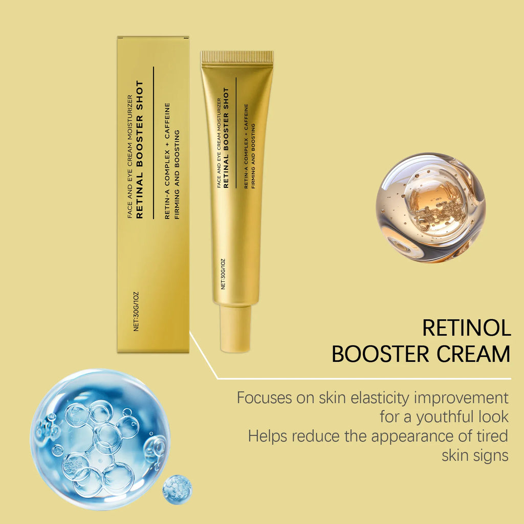 Firming Face Cream with Retinol Strengthening Tighten Skin Barrier Repair Moisturizing Facial Rejuvenation Caffeine Eye Cream