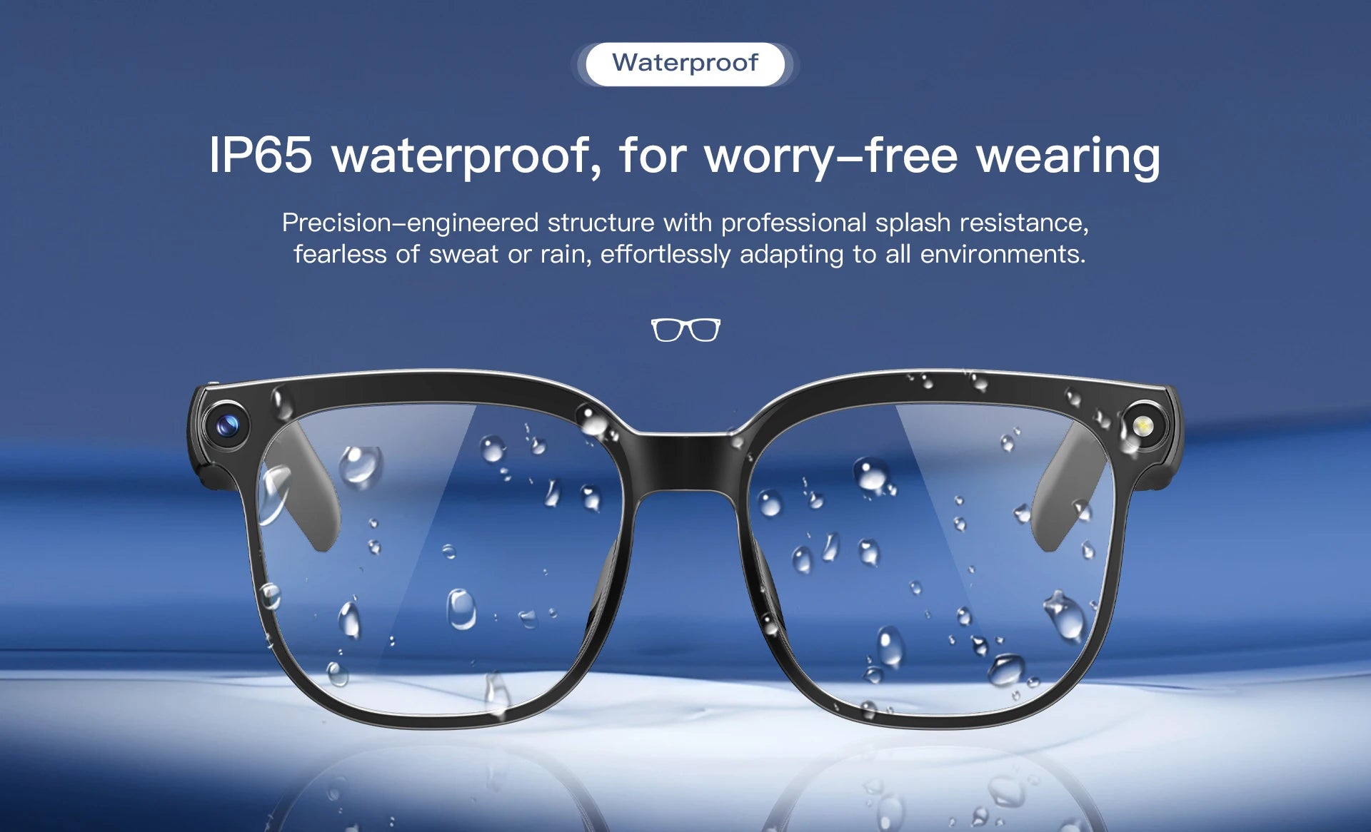 GUHUAVMI M02S Smart Camera Glasses – 800W 8MP HD, 1080P Video, WiFi 5G/4G, Bluetooth 5.3, ChatGPT, AI Translator, IP65