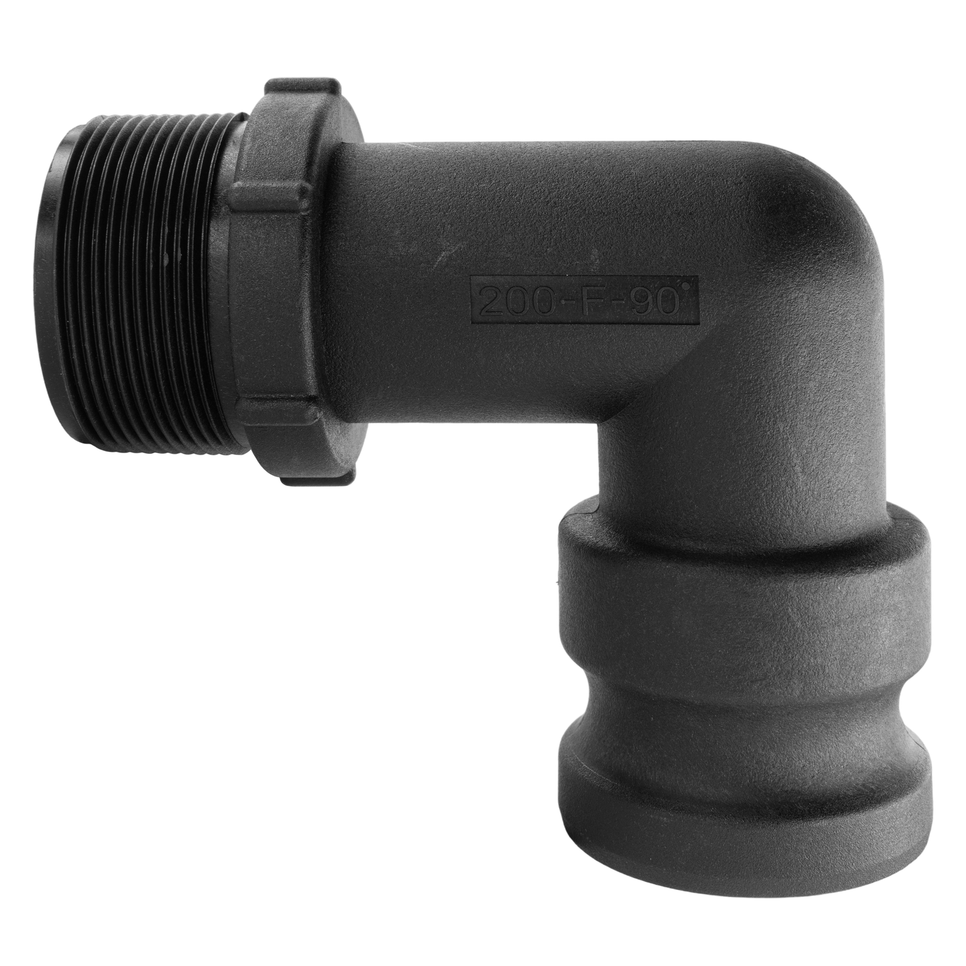 Type F Camlock Pipe Elbow Connector, 2"
