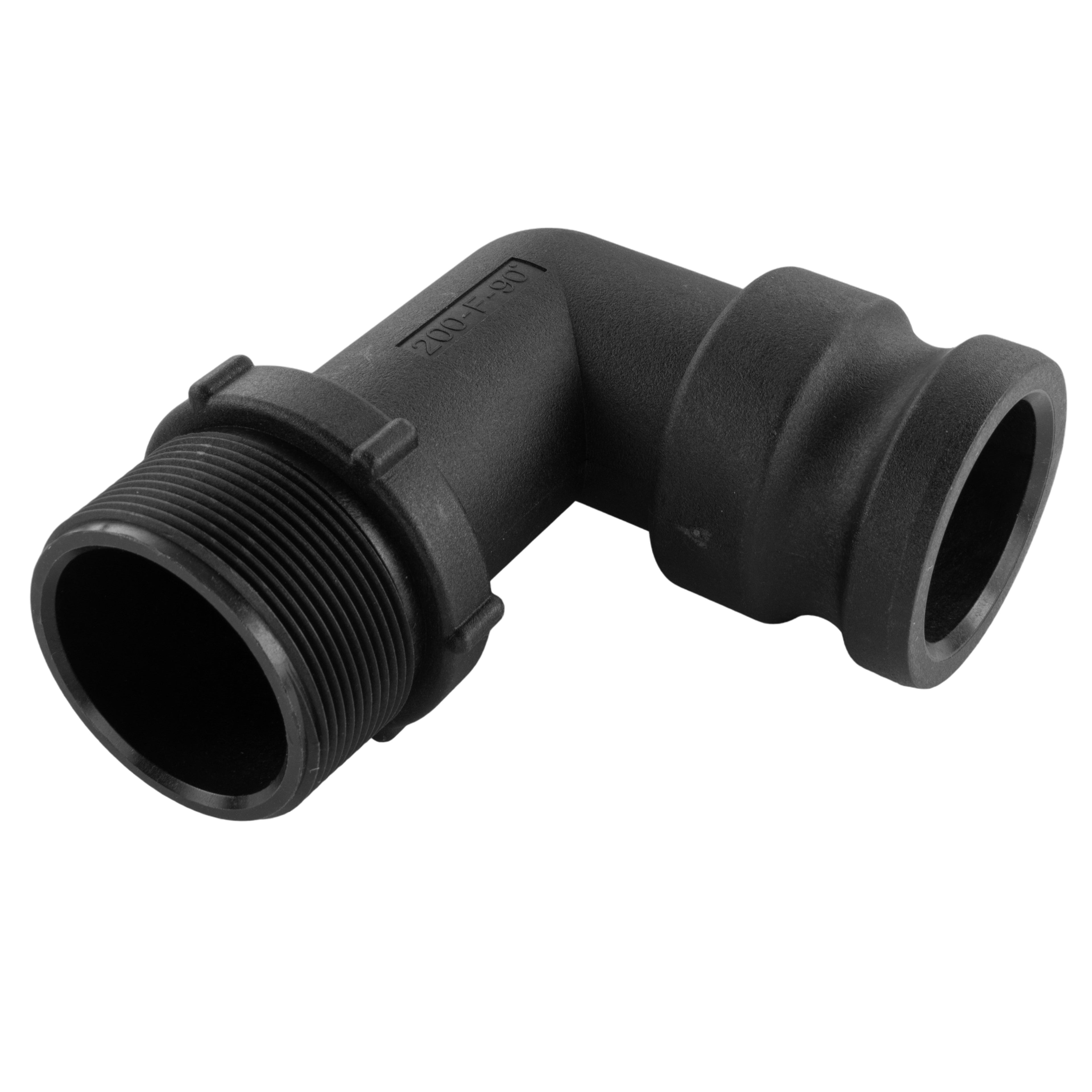 Type F Camlock Pipe Elbow Connector, 2"