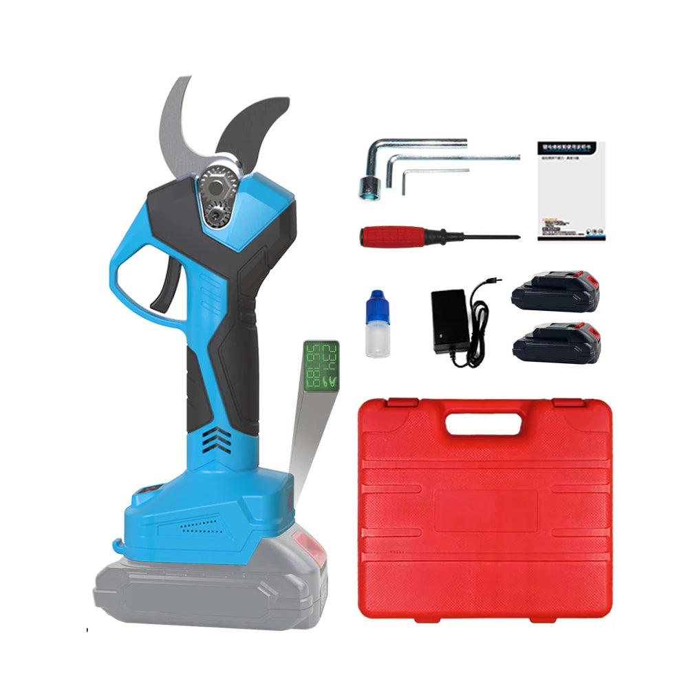 Cordless Electric Pruning Shears – 18V, 32mm Cut, 2-Hour Runtime