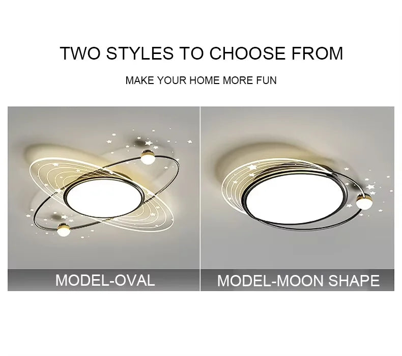 Creative Starry Effects LED Ceiling Light – Luxury Bedroom & Living Room Indoor Lamp