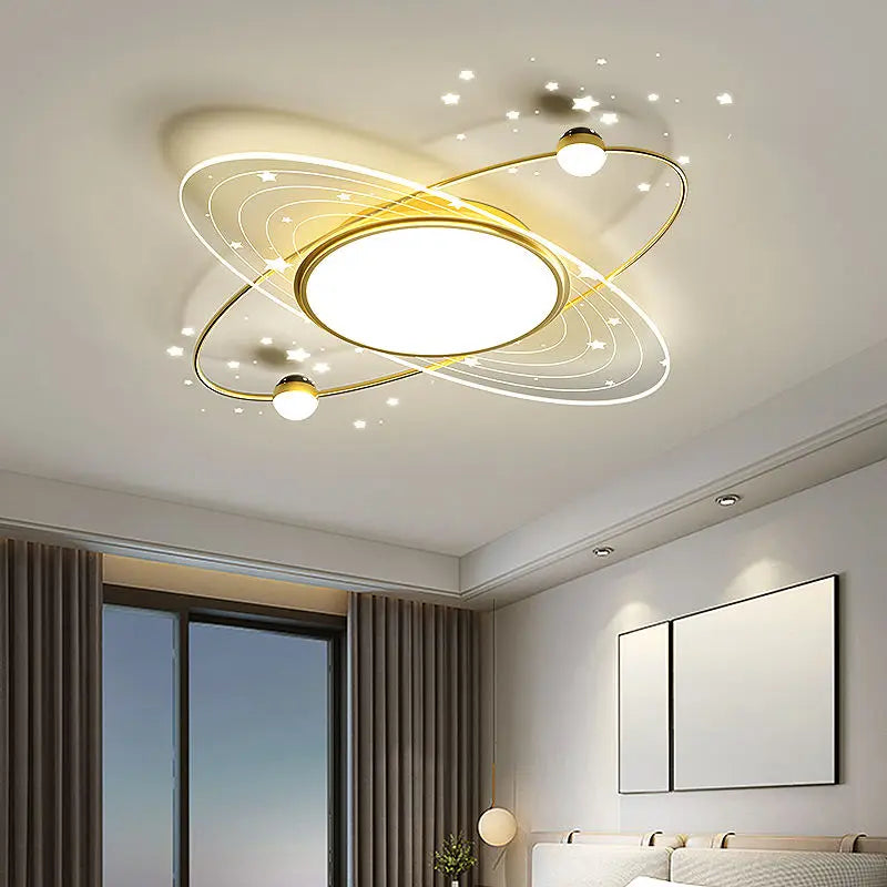 Creative Starry Effects LED Ceiling Light – Luxury Bedroom & Living Room Indoor Lamp