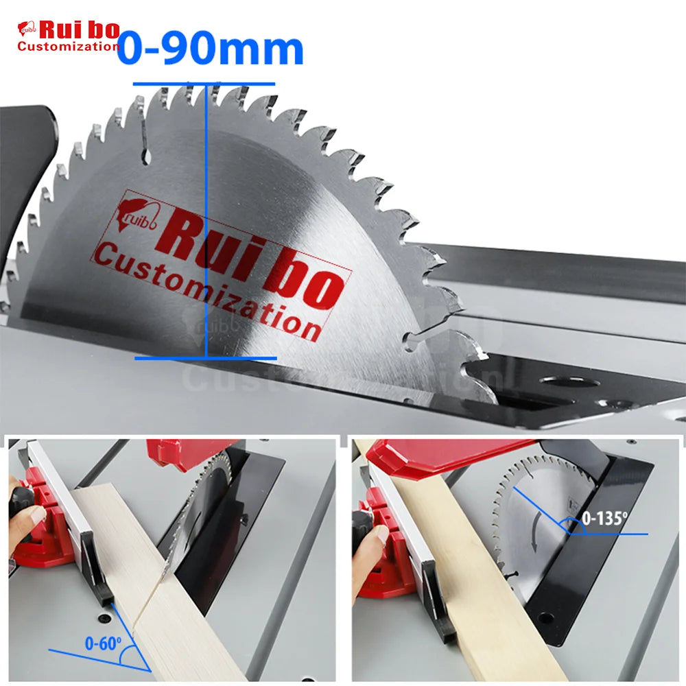 10" Portable Table Saw – 1800W, 3250RPM Woodworking Machine