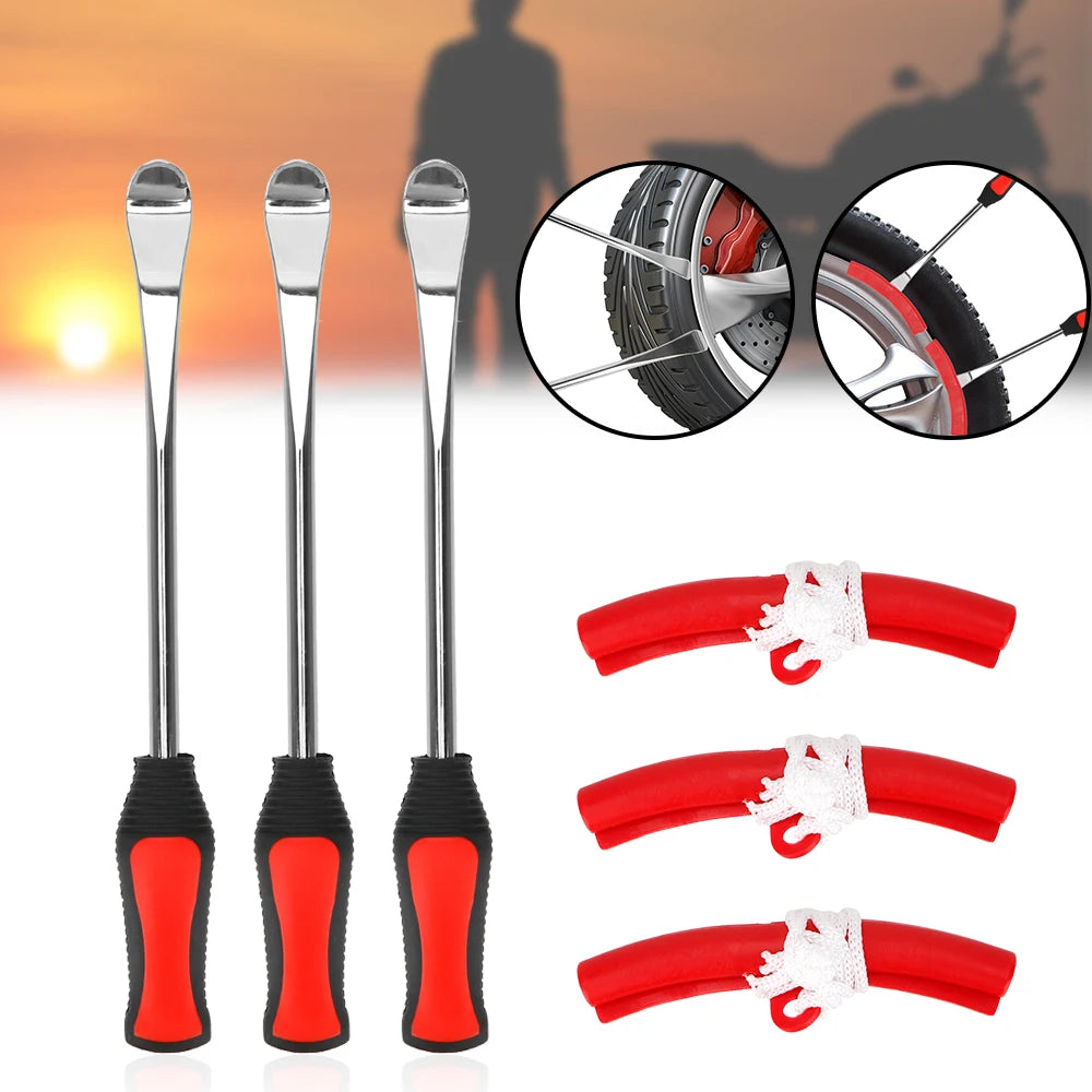 Bicycle Motorcycle Tire Changing Levers Auto Spoon Tire Kit Changing Lever Tools Rim Protector Professional Tire Repair Tool