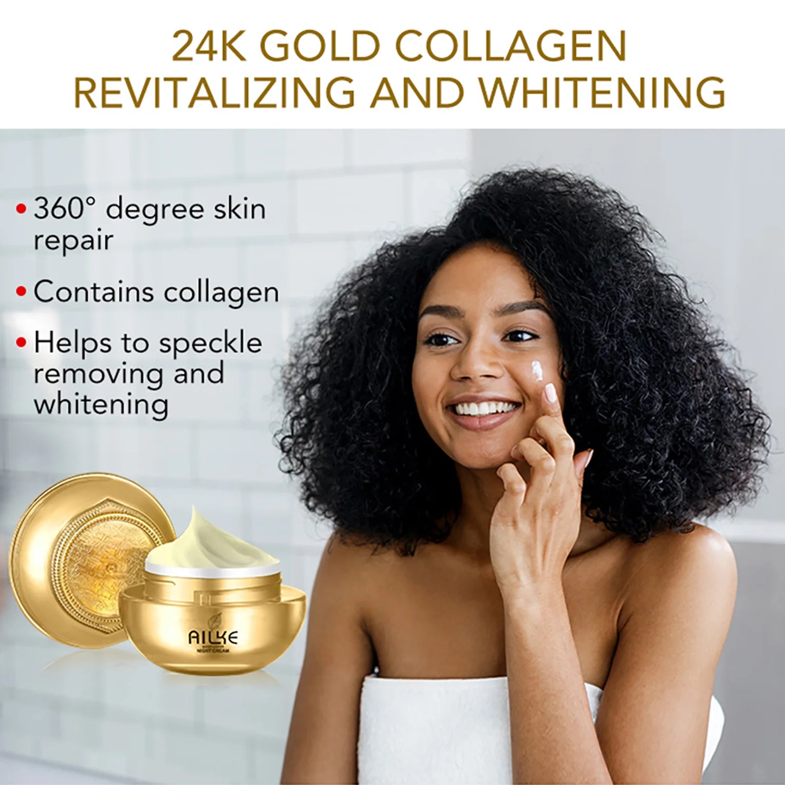 AILKE Brightening Skin Care Set – Even Skin Tone, Anti-Wrinkle & Dark Spot Corrector for All Skin Types