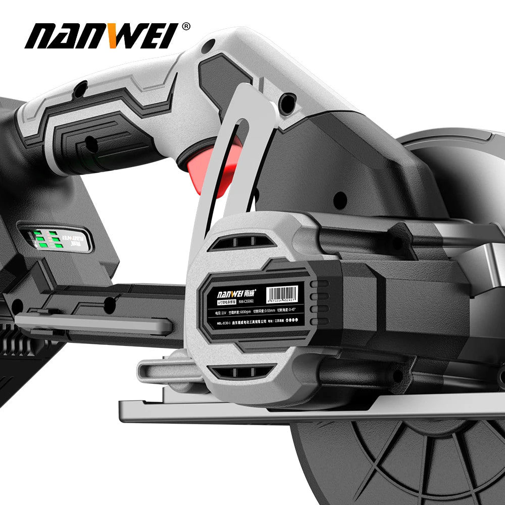 21V Cordless Circular Saw – Brushless, 6800RPM, 55mm Blade