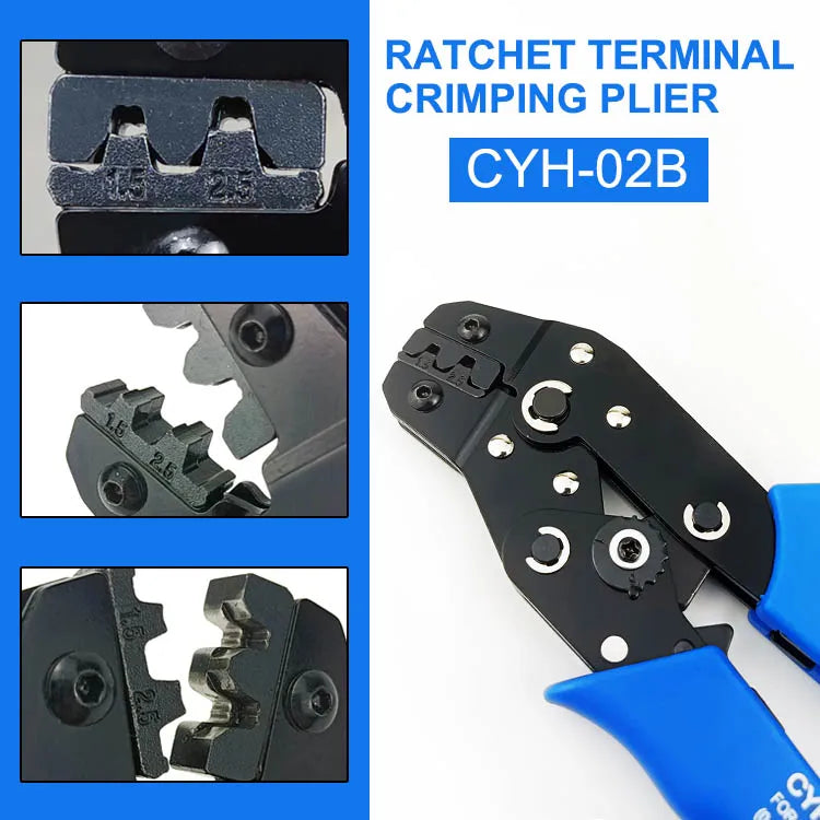 SN-02B Crimping Pliers – 0.5–2.5mm² Insulated Terminal Crimp Tool