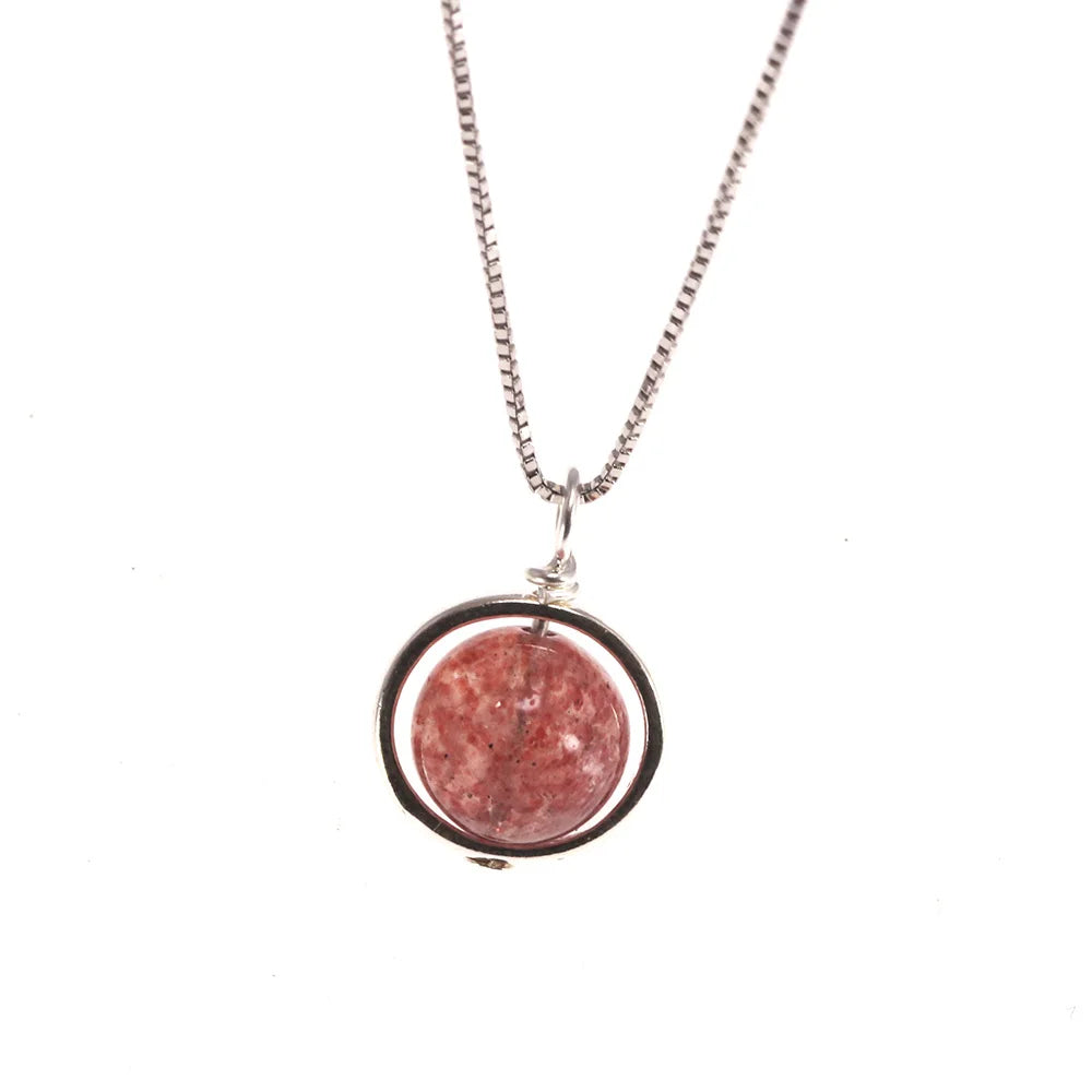 Real Pure 925 Sterling Silver Labradorite Pendant Necklace With Box Chain Simple Elegant Natural Gemstone Collier For Women