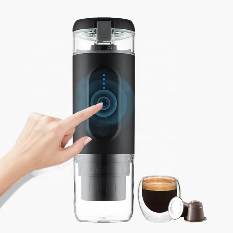 Portable 12V Car Espresso Machine – Nespresso Compatible, 20-Bar