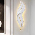 Modern Feather Design LED Wall Light – Indoor Decorative Resin Lamp for Hotel, Villa & Home