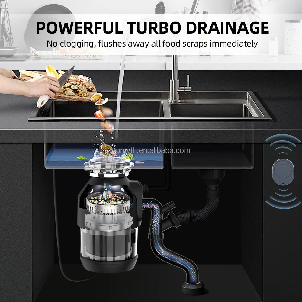 Under-Sink Food Waste Disposer – 6-Stage Grinding, 550W