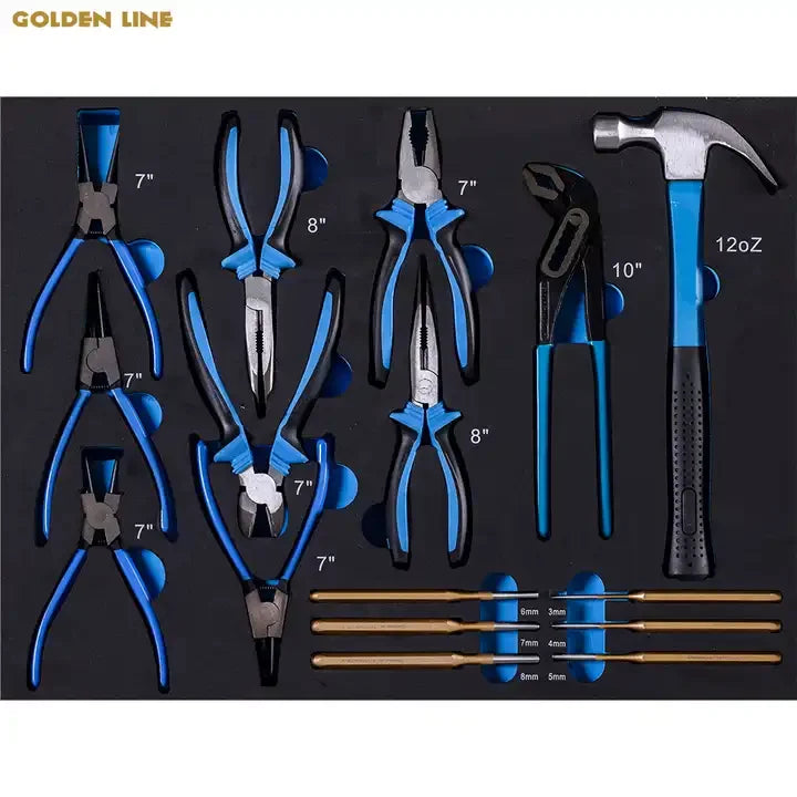 310-Piece Professional Hand Tool Kit – 6-Drawer CRV Cabinet for Garage & Workshop