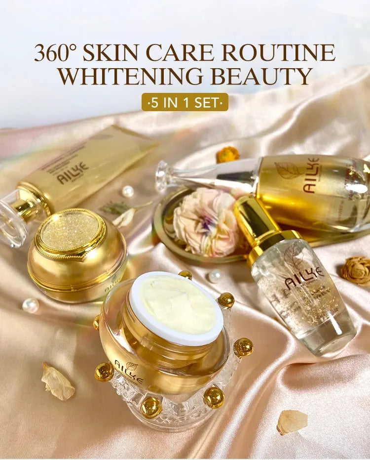 AILKE Brightening Skin Care Set – Even Skin Tone, Anti-Wrinkle & Dark Spot Corrector for All Skin Types