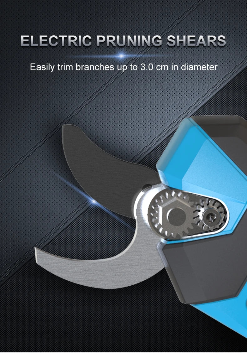 Cordless Electric Pruning Shears – 18V, 32mm Cut, 2-Hour Runtime