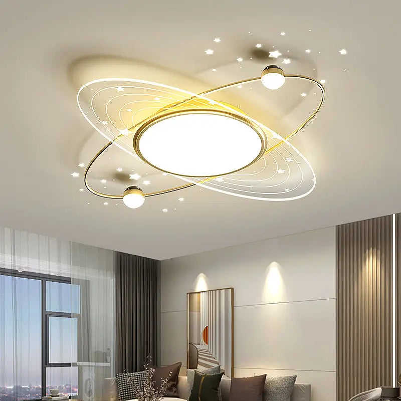 Creative Starry Effects LED Ceiling Light – Luxury Bedroom & Living Room Indoor Lamp