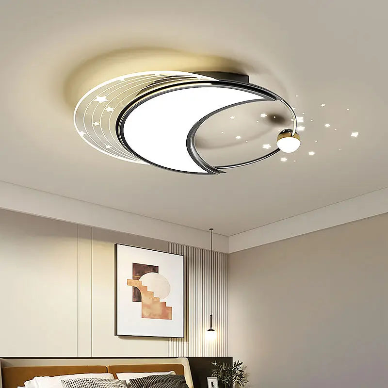 Creative Starry Effects LED Ceiling Light – Luxury Bedroom & Living Room Indoor Lamp