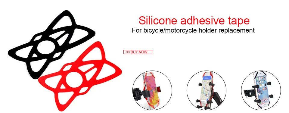 Bike Motorcycle Phone Holder Mount 360° Rotatable Motorbike Handlebar Phone Mount Stand Adjustable Mobile Cell Phone Holder