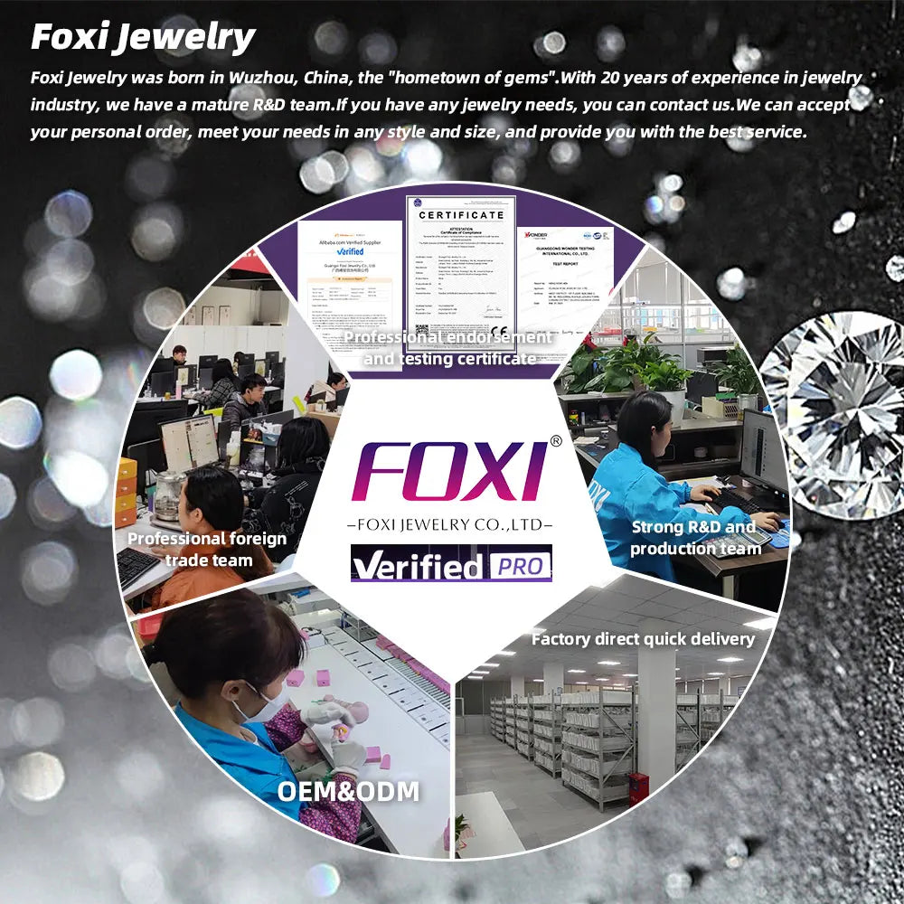 FOXI Jewelry 100% Sterling Silver 925 Jewellery Multiple Colors Rectangle Shape 8A Cubic Zirconia Pendant Necklace for Women