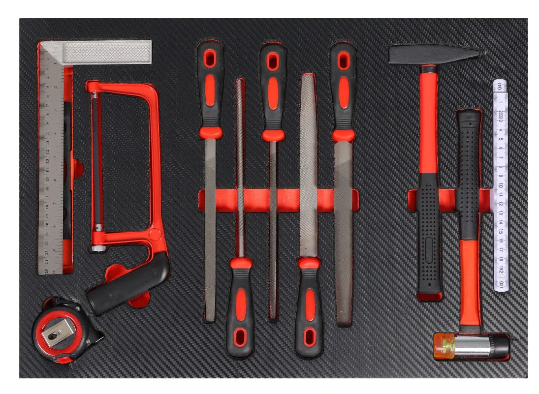 196-Piece CRV Hand Tool Set – Workshop Kit with EVA Tray Storage