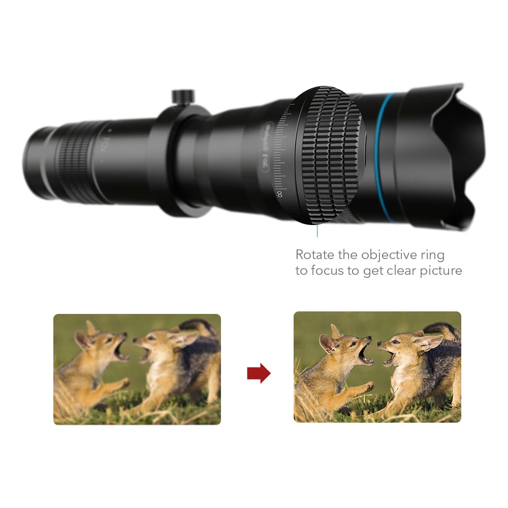 APEXEL optic phone mobile camera lens 36x telephoto telescope lens monocular+ selfie tripod for iPhone Huawei all Smartphones