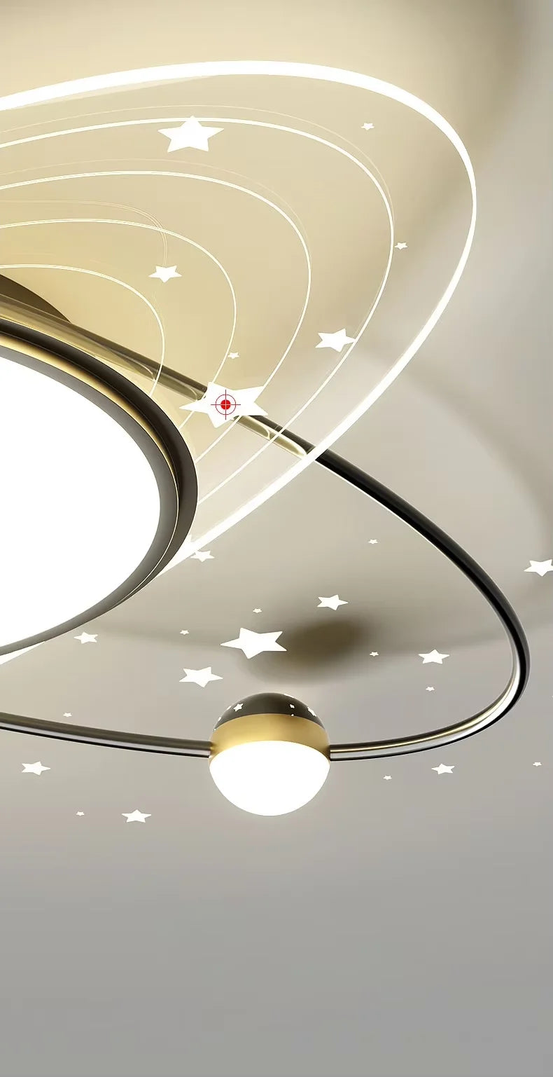 Creative Starry Effects LED Ceiling Light – Luxury Bedroom & Living Room Indoor Lamp