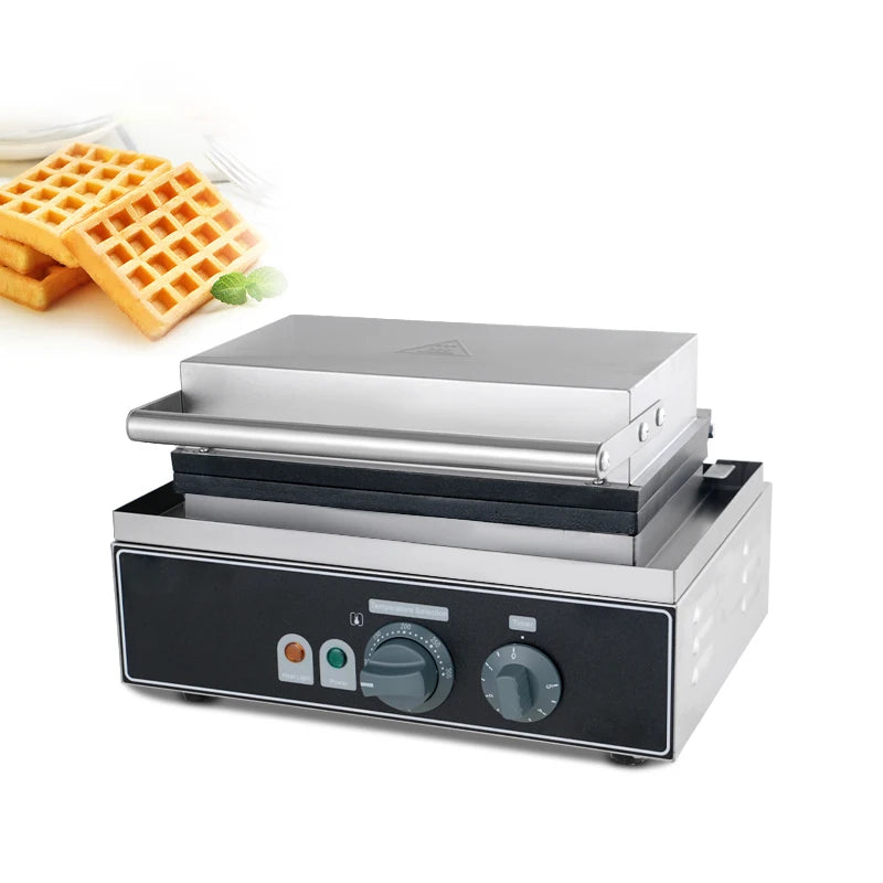 10-Grid Belgian Waffle Maker – Heavy Duty Stainless Steel, 550W