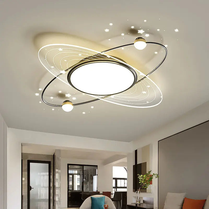 Creative Starry Effects LED Ceiling Light – Luxury Bedroom & Living Room Indoor Lamp