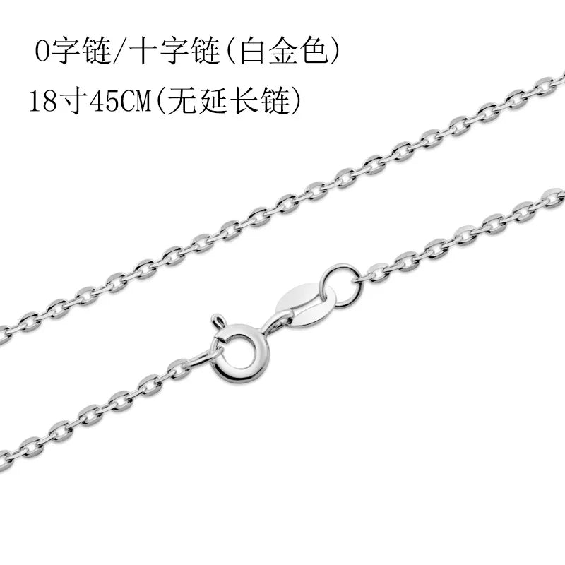 Fashion Silver 925 Jewellery Women Necklace with Oval Shape Ruby Diamond Gemstones Pendant Wedding Party Bohemia Gift