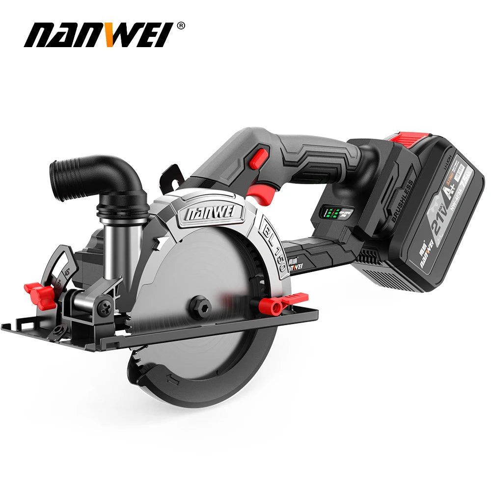21V Cordless Circular Saw – Brushless, 6800RPM, 55mm Blade