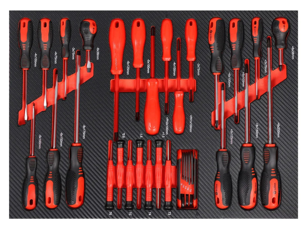 196-Piece CRV Hand Tool Set – Workshop Kit with EVA Tray Storage