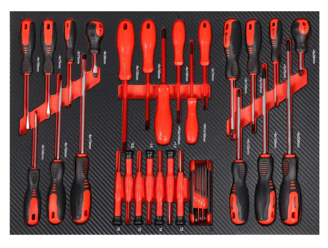 196-Piece CRV Hand Tool Set – Workshop Kit with EVA Tray Storage