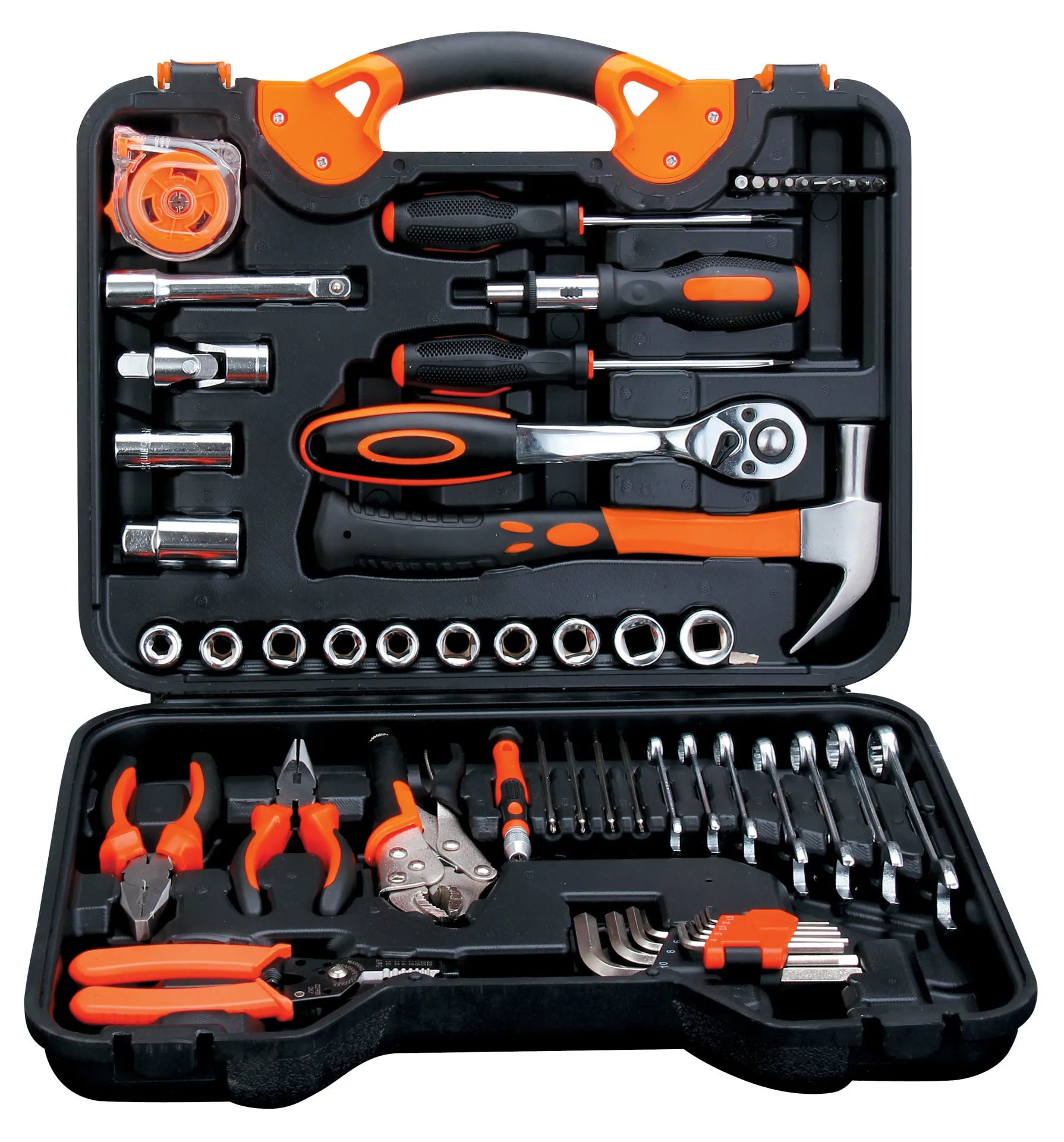 Professional Hand Tool Box Set – Socket Wrench, Screwdriver & Household Kit