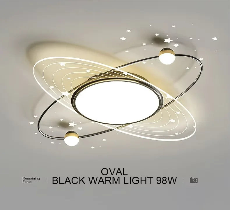 Creative Starry Effects LED Ceiling Light – Luxury Bedroom & Living Room Indoor Lamp