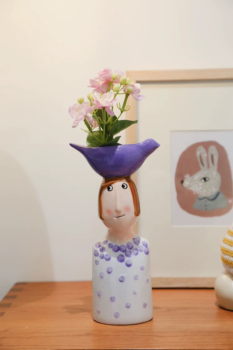 Vase Home Decor Room Decoration Ceramic Vases Desktop Art Sculpture Flower Arrangement Wedding Decoration Flower Pot Furnishing